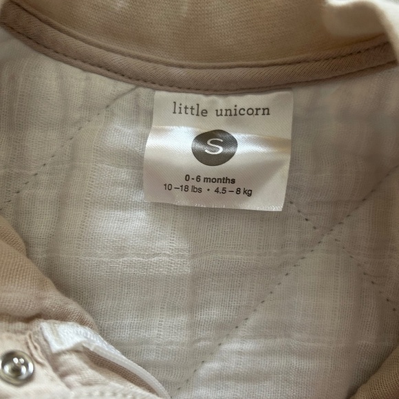Little Unicorn | Cotton Muslin Quilted Sleep Bag | 0-6 months | NWOT - Picture 7 of 11